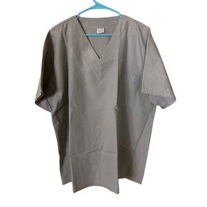 Vtg Dynasty Unisex Nurse Scrub Khaki 2X Veterinarian Medical Nurse Dental READ